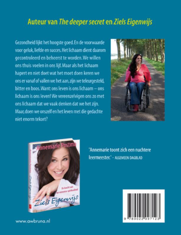 Achterkant van Ziels gezond