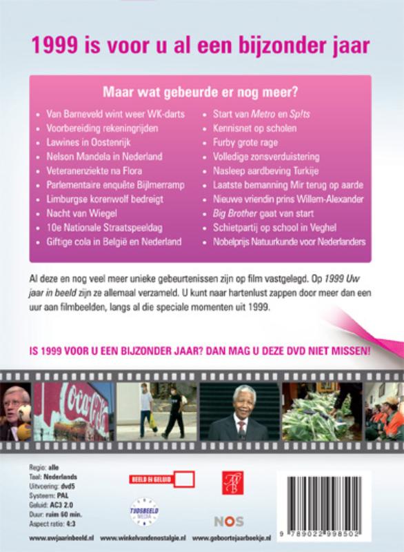 Achterkant van 1999 Uw jaar in beeld