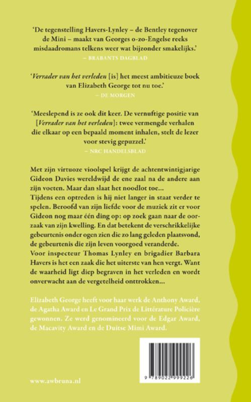 Achterkant van Verrader van het verleden