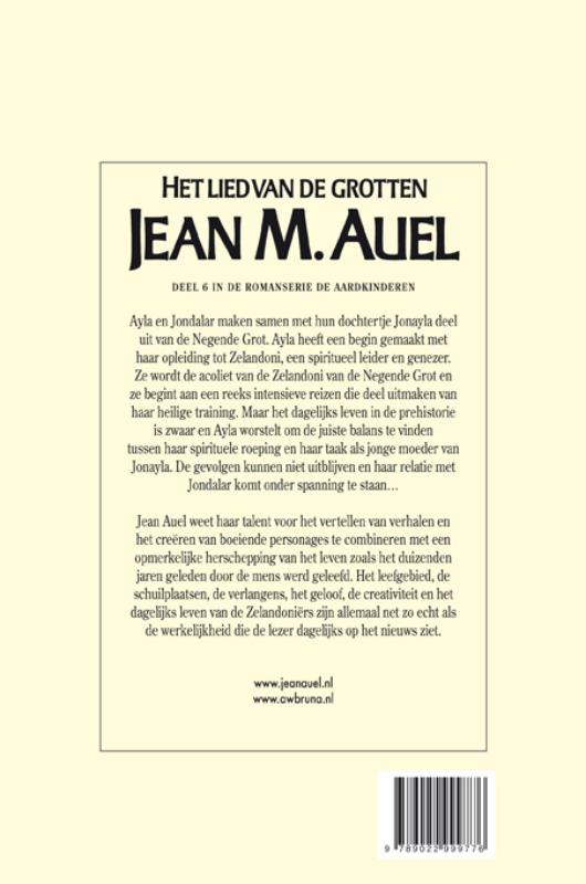 Achterkant van Het lied van de grotten