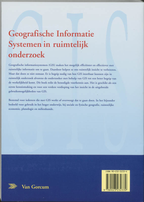 Achterkant van Geografische Informatie Systemen in ruimtelijk onderzoek
