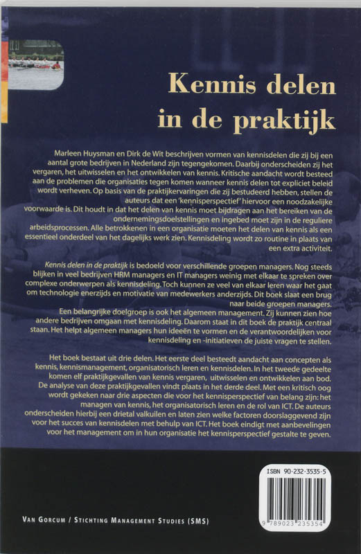 Achterkant van Kennis delen in de praktijk