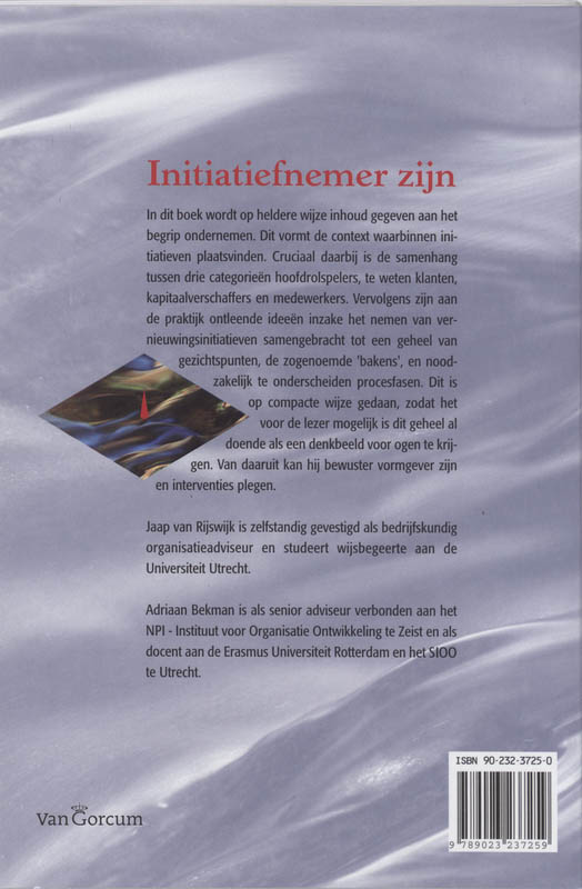 Achterkant van Initiatiefnemer zijn