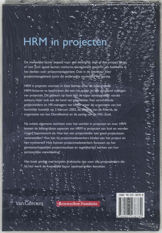 Achterkant van HRM in projecten