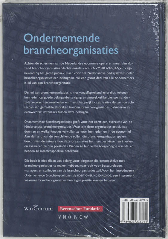 Achterkant van Ondernemende brancheorganisaties