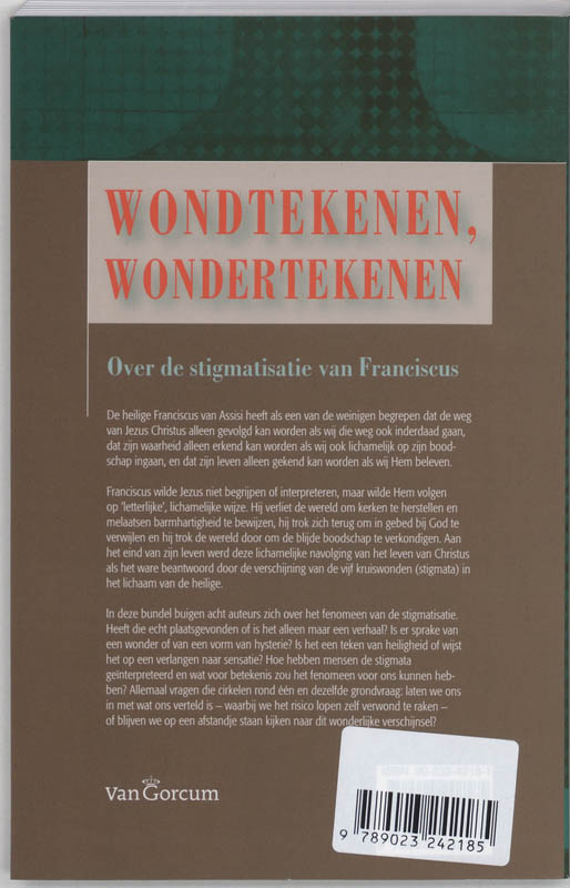 Achterkant van Wondtekenen, wondertekenen