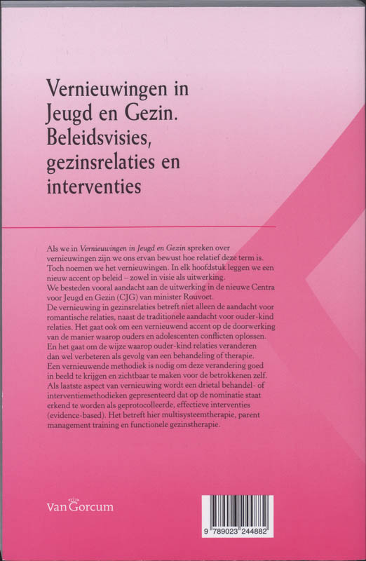 Achterkant van Vernieuwingen in Jeugd en Gezin
