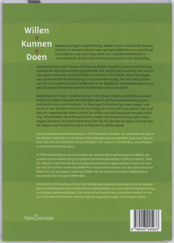 Achterkant van Willen = kunnen = doen
