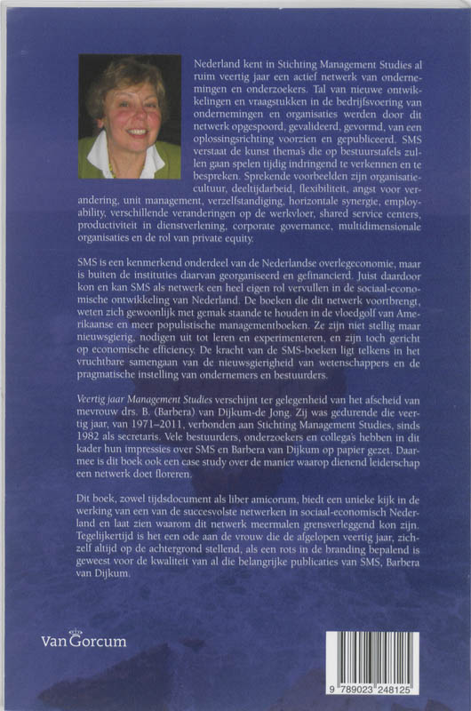 Achterkant van Veertig jaar Management Studies
