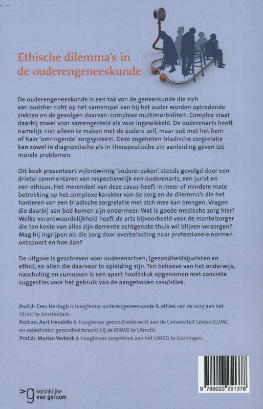 Achterkant van Ethische dilemma's in de ouderengeneeskunde