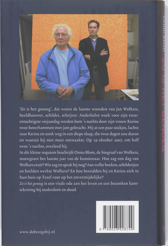 Achterkant van Zo is het genoeg