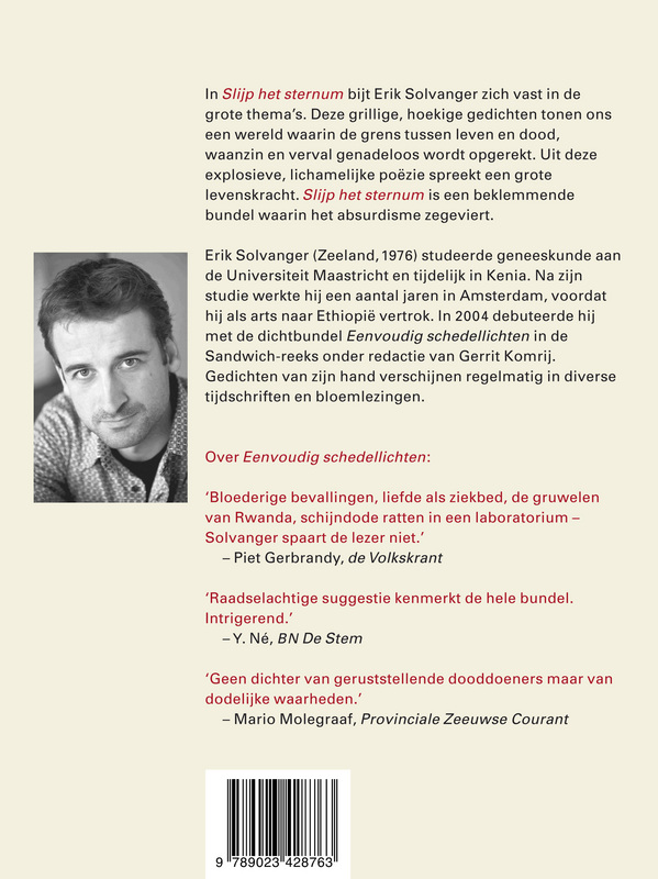 Achterkant van Slijp het sternum