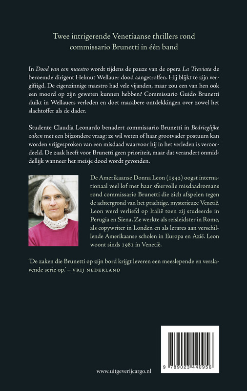 Achterkant van Dood van een maestro ; Bedrieglijke zaken