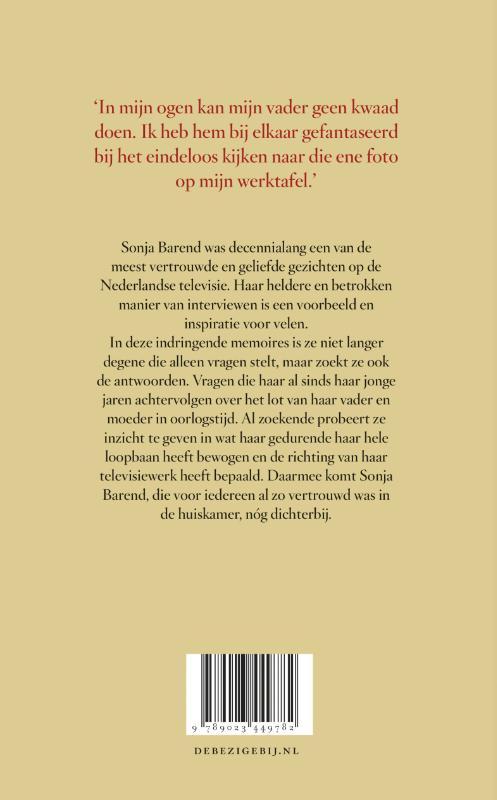 Achterkant van Je ziet mij nooit meer terug
