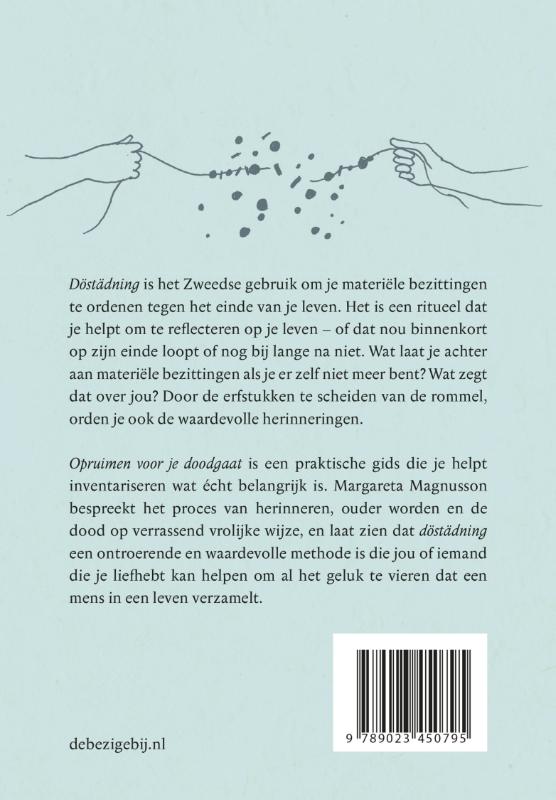 Achterkant van Opruimen voor je doodgaat