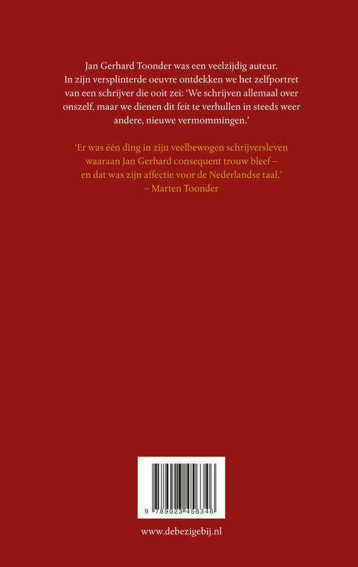 Achterkant van Zelfportret in verhalen