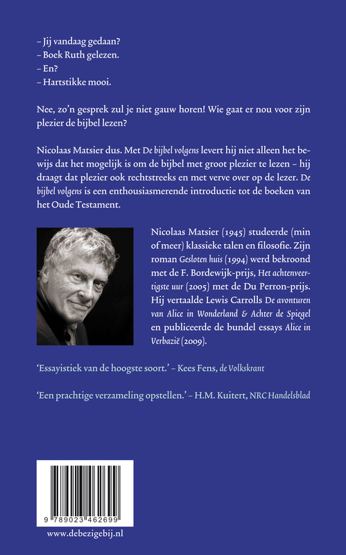 Achterkant van De bijbel volgens Nicolaas Matsier