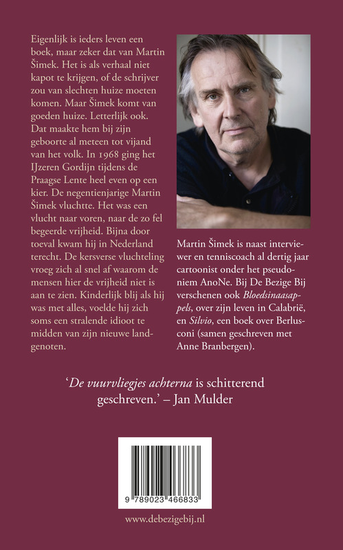 Achterkant van De vuurvliegjes achterna