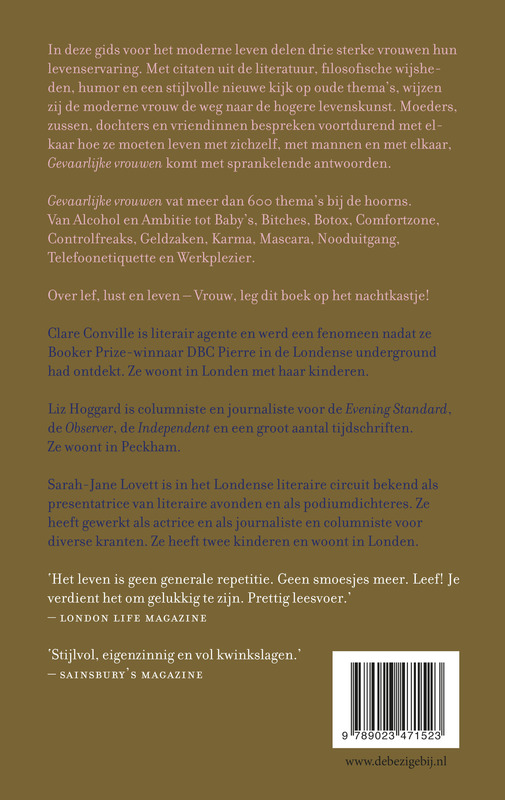 Achterkant van Gevaarlijke vrouwen