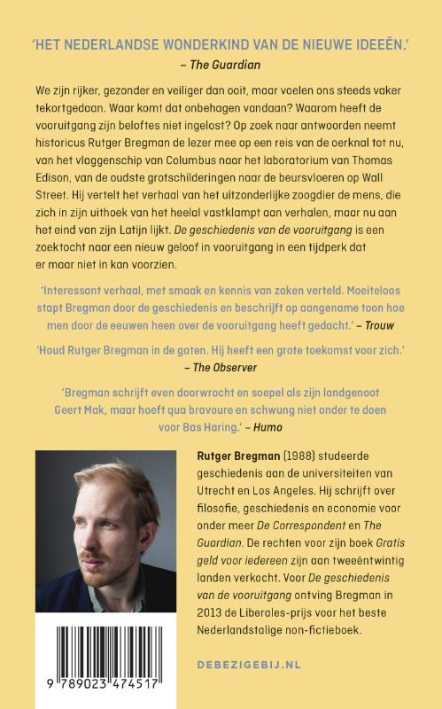 Achterkant van De geschiedenis van de vooruitgang
