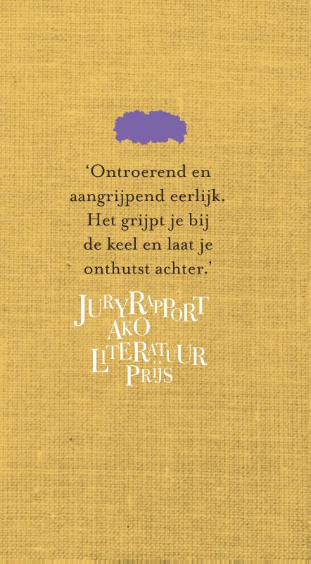 Achterkant van Knielen op een bed violen