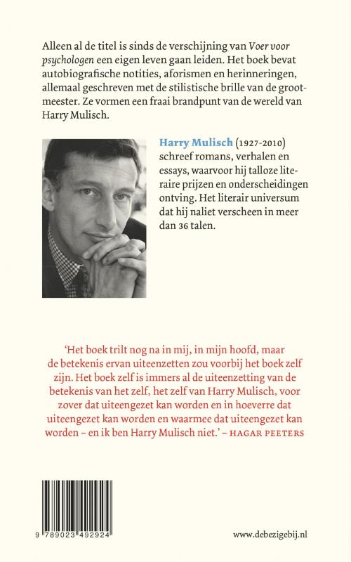 Achterkant van Voer voor psychologen