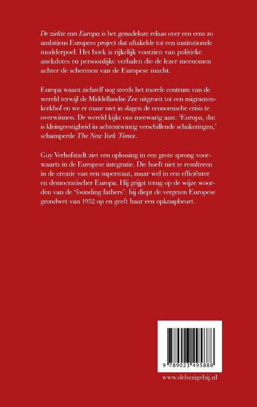 Achterkant van De ziekte van Europa