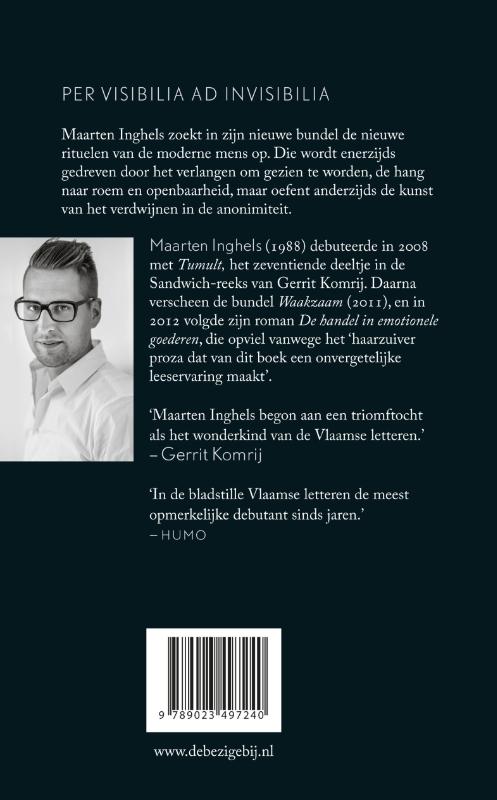 Achterkant van Nieuwe rituelen