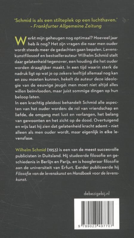 Achterkant van Een kleine filosofie van het ouder worden