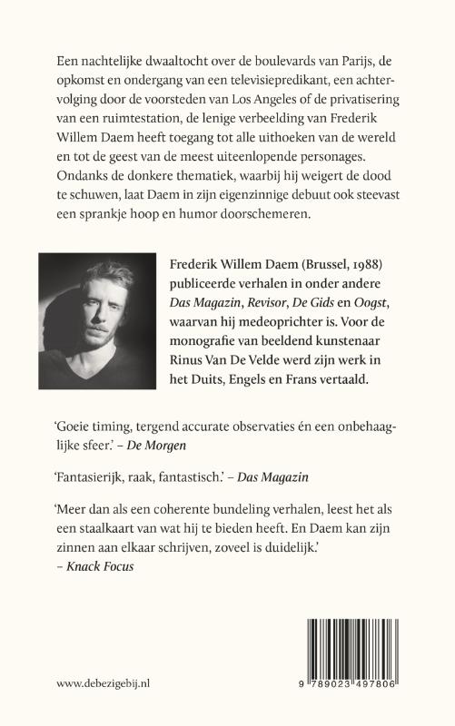 Achterkant van Zelfs de vogels vallen