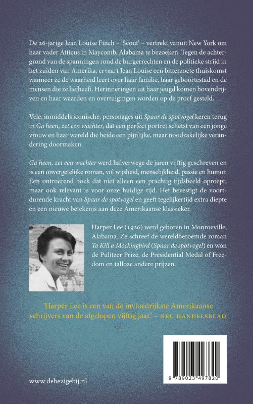 Achterkant van Ga heen, zet een wachter