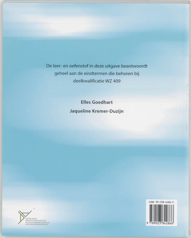 Achterkant van 409 Activiteitenbegeleiding