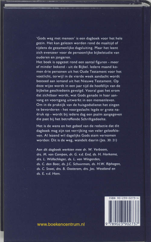 Achterkant van Gods weg met mensen
