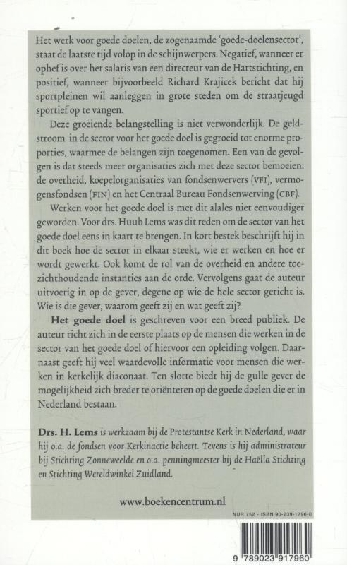 Achterkant van Het goede doel