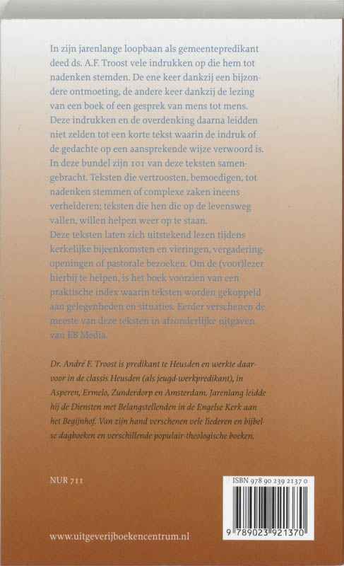 Achterkant van Met vallen en opstaan (POD) (Def)