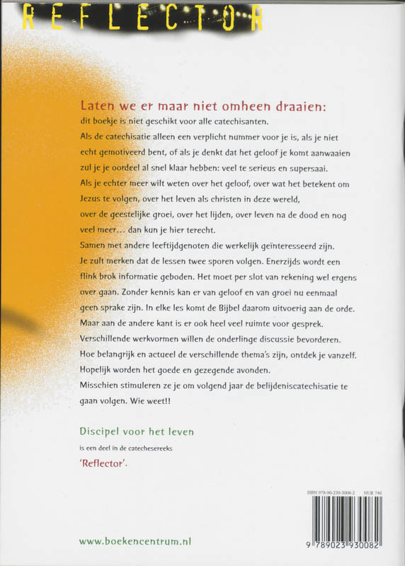 Achterkant van Discipel voor het leven