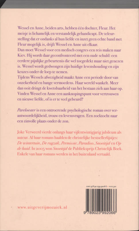 Achterkant van Pareloester