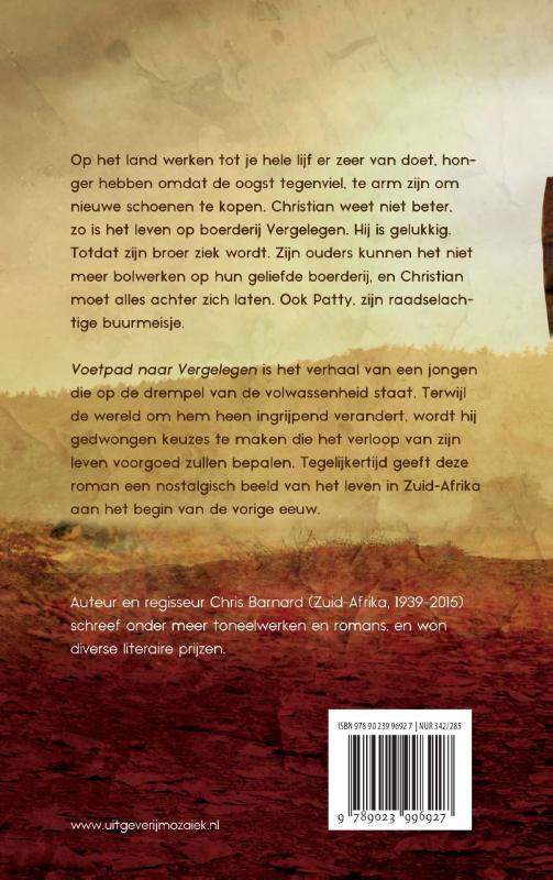 Achterkant van Voetpad naar vergelegen