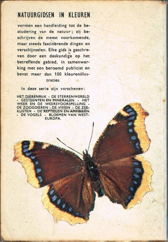 Achterkant van Natuurgids vlinders van europa