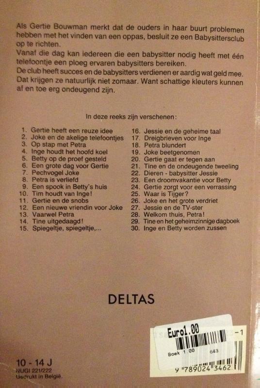 Achterkant van Tine en het geheimzinnige dagboek