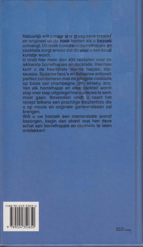 Achterkant van Beste borrelhapjes en cocktails