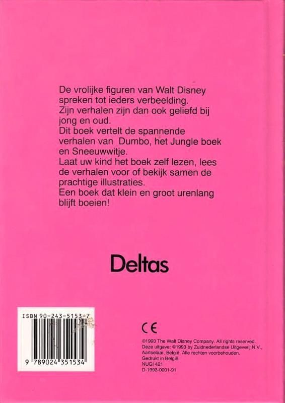 Achterkant van Disney's mooiste sprookjesboek