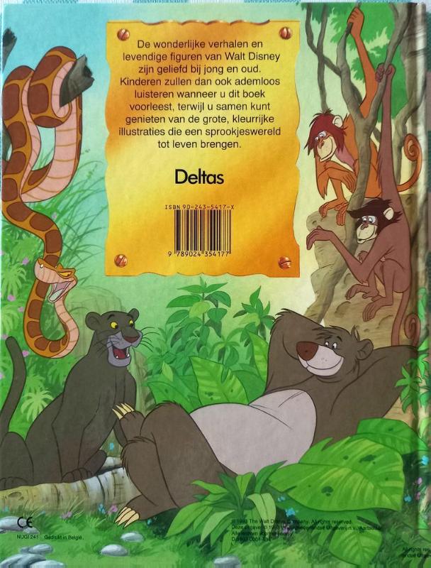 Achterkant van Jungle boek