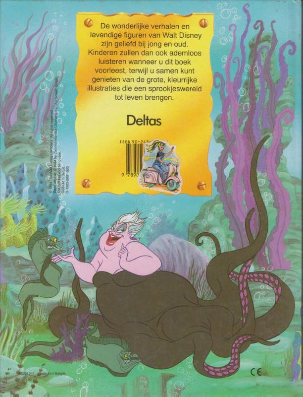 Achterkant van De kleine zeemeermin