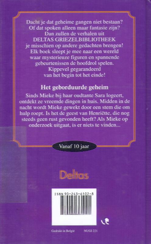 Achterkant van Het geborduurde geheim