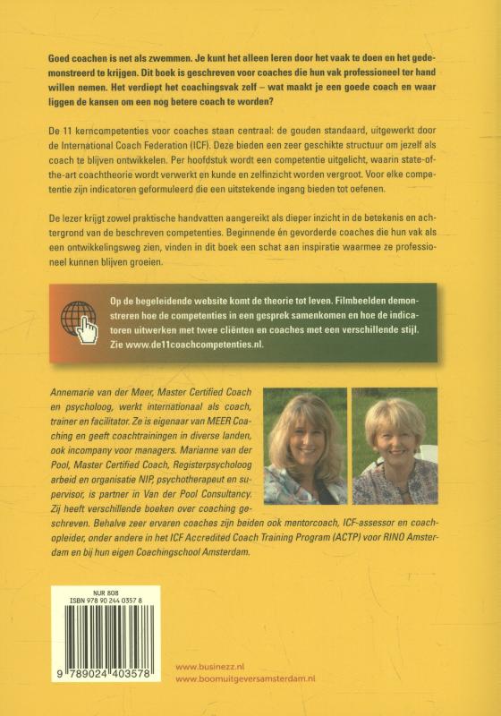 Achterkant van De 11 coachcompetenties in woord en beeld