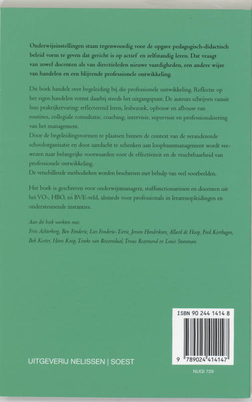 Achterkant van Begeleiden van docenten