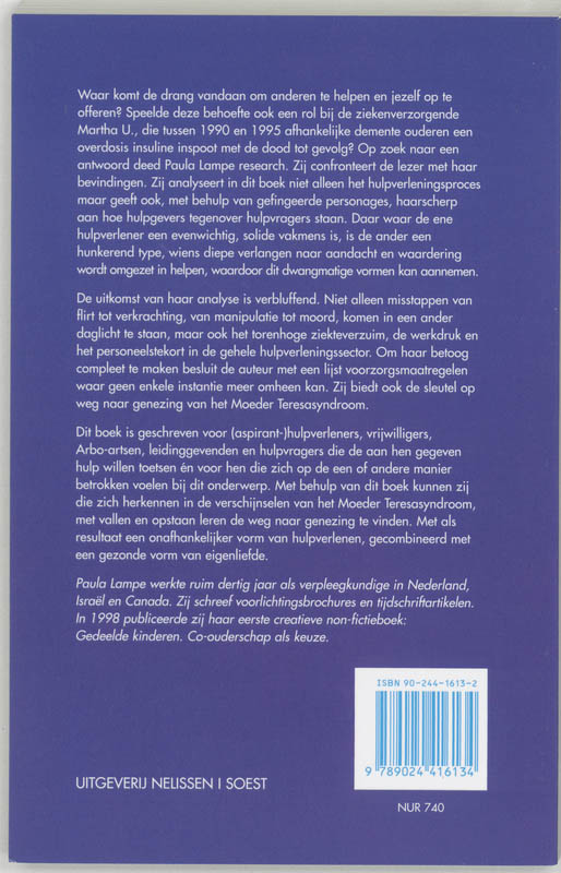 Achterkant van Het moeder Theresasyndroom