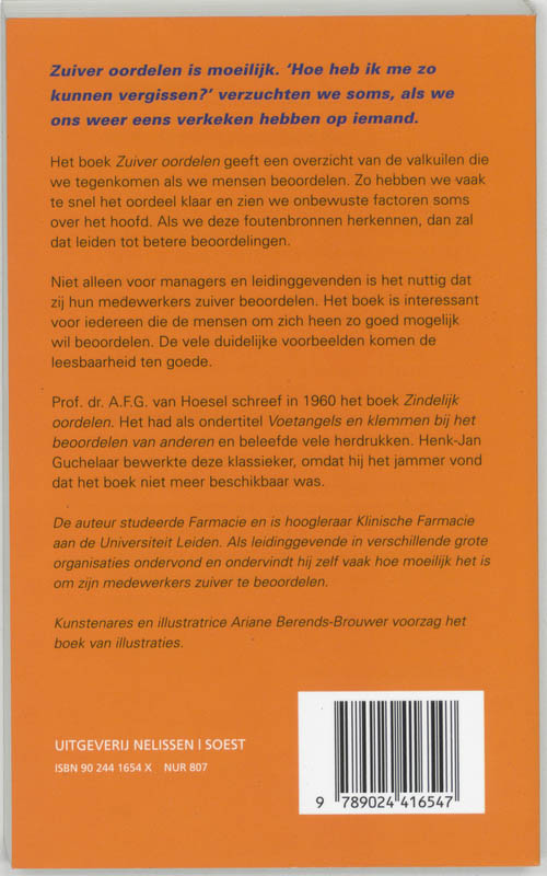 Achterkant van Zuiver oordelen
