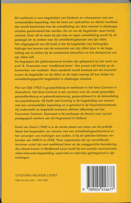 Achterkant van Ontwikkelingsgericht begeleiden in alledaagse situaties
